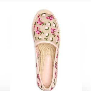Stuart Weitzman Pink Floral Espadrilles. NWOT.